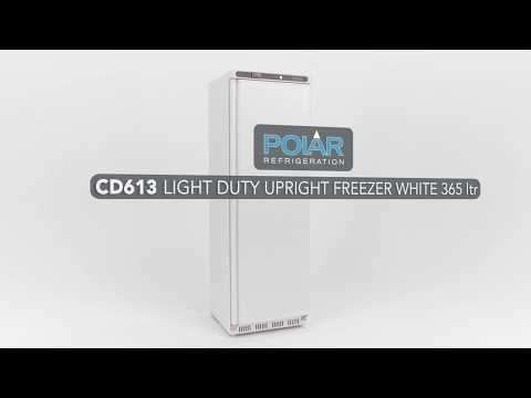 Image of Polar CD613-A C-Series Upright Freezer White 365Ltr
