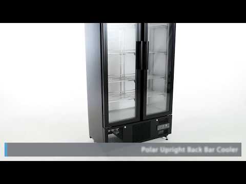 Image of Polar GJ449-A G-Series Upright Back Bar Cooler with Hinged Doors 490Ltr