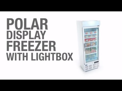 Image of Polar GH506-A G-Series Upright Display Freezer White 412Ltr