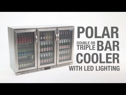 Image of Polar GL008-A G-Series Back Bar Cooler with Hinged Doors Stainless Steel - 208Ltr