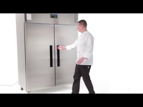 Image of Polar DL898-A G-Series Solid Double Door Refrigerator White Exterior - 1200Ltr 42.4cuft