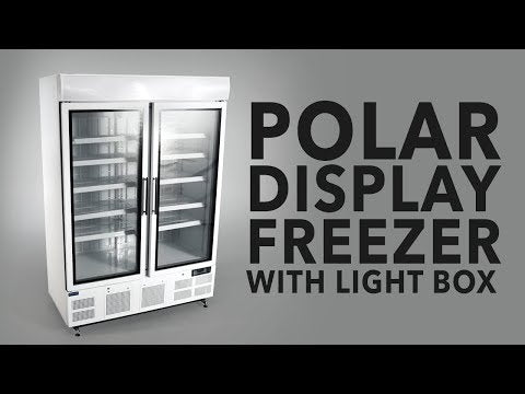 Image of Polar GH507-A G-Series Upright Display Freezer White - 920Ltr