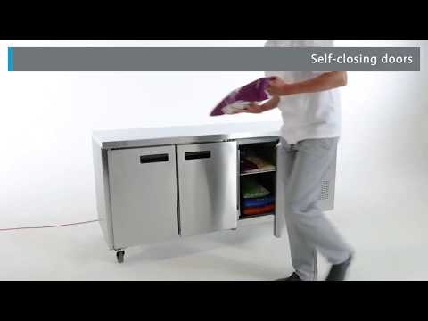 Image of Polar G600-A U-Series Triple Door Counter Freezer 417Ltr