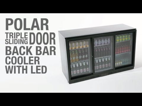 Image of Polar GL010-A G-Series Back Bar Cooler with Sliding Doors 198Ltr