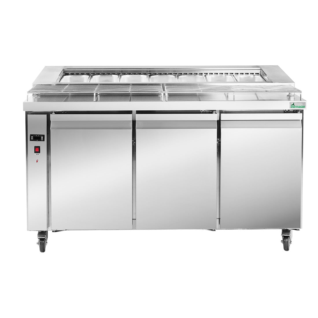 Image of Thermaster PWB150 three door DELUXE Pizza Prep Bench