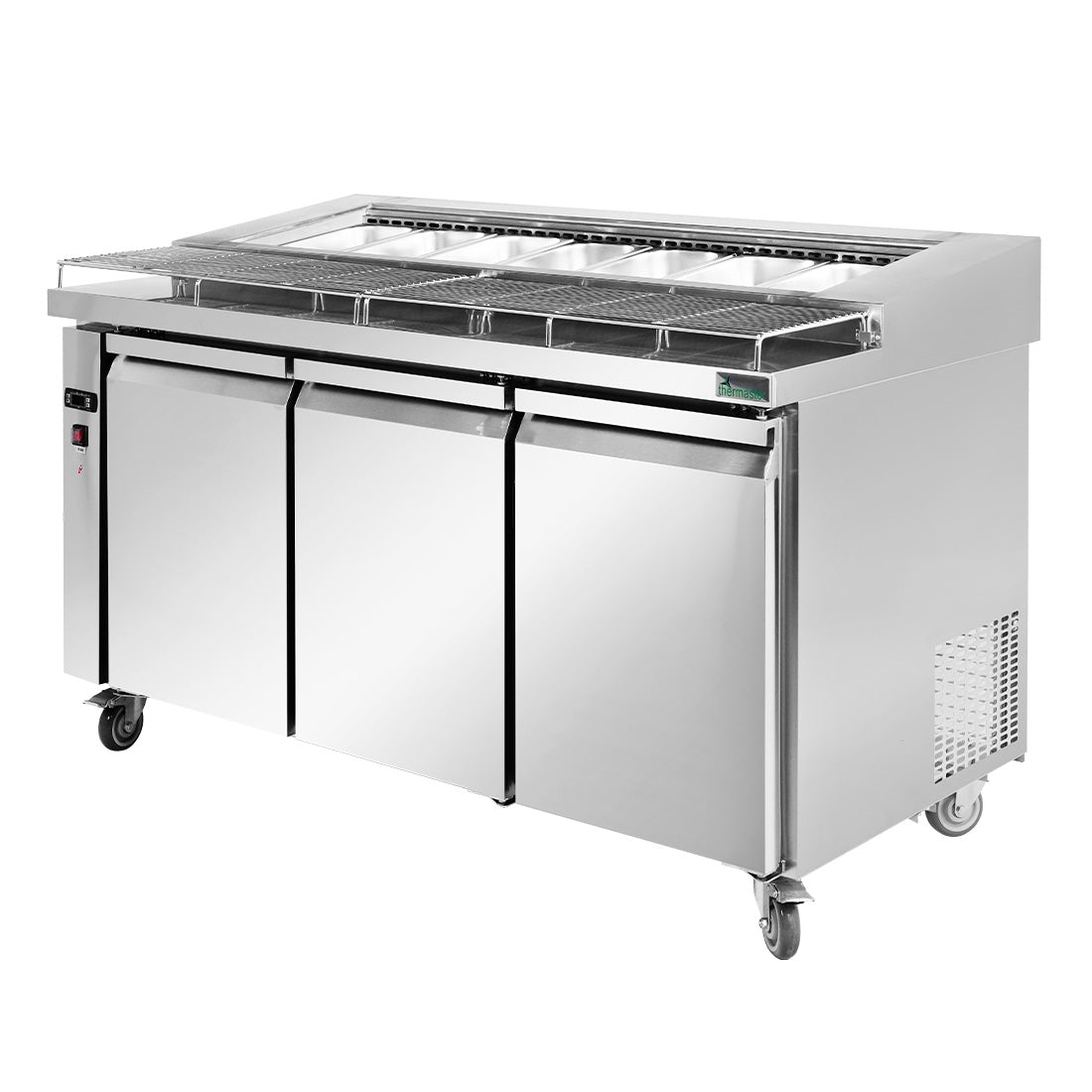 Image of Thermaster PWB150 three door DELUXE Pizza Prep Bench