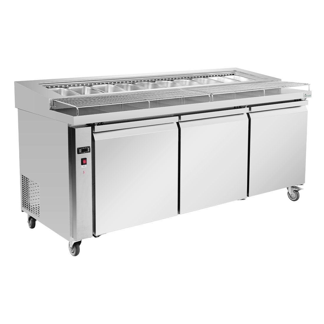 Image of Thermaster PWB200 Three door DELUXE Pizza Prep Bench