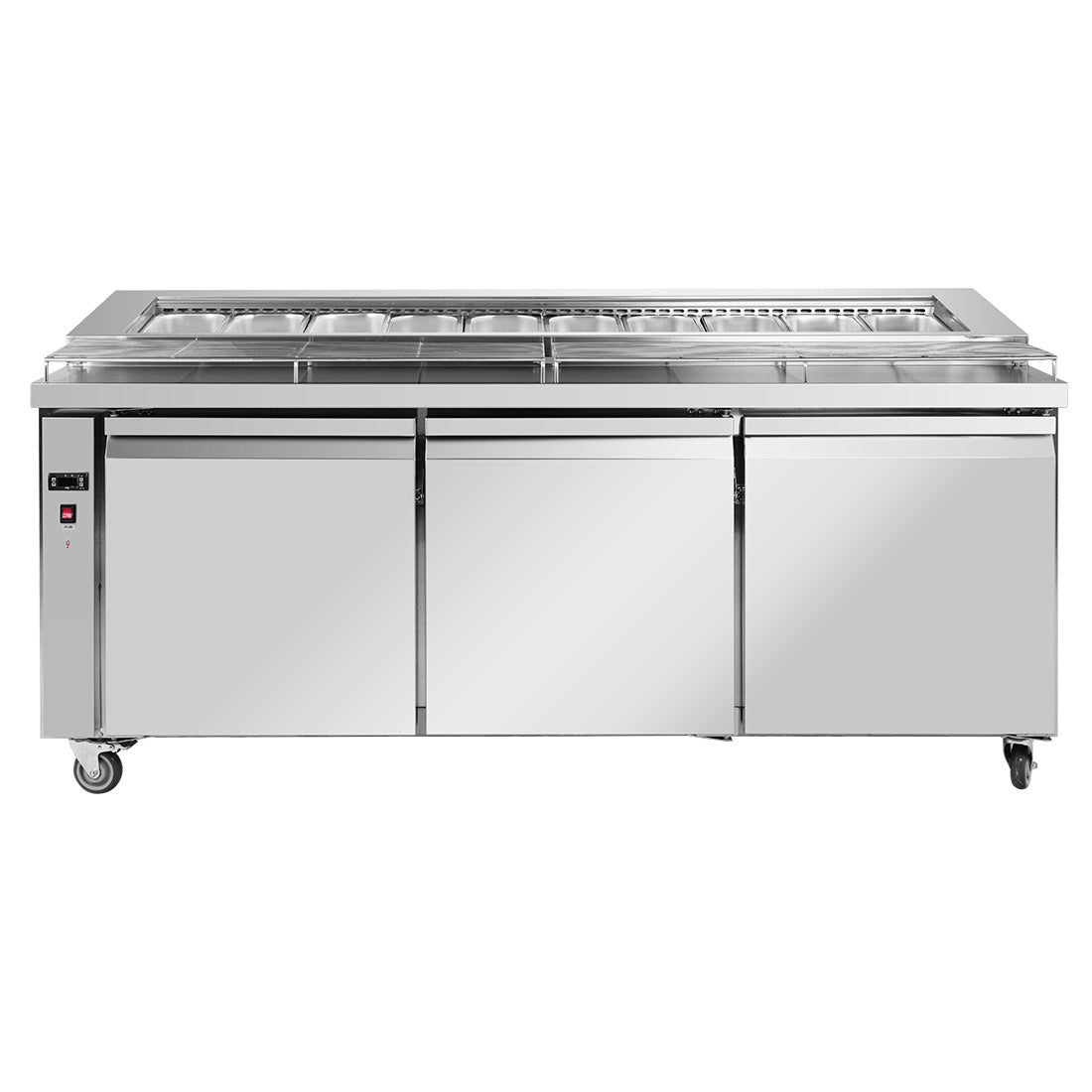 Image of Thermaster PWB200 Three door DELUXE Pizza Prep Bench
