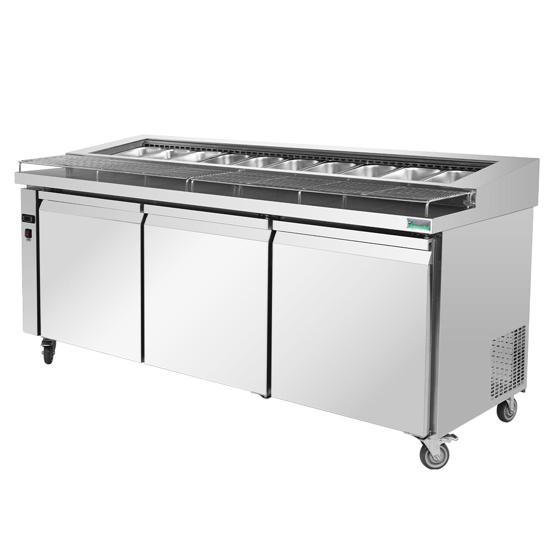 Image of Thermaster PWB200 Three door DELUXE Pizza Prep Bench