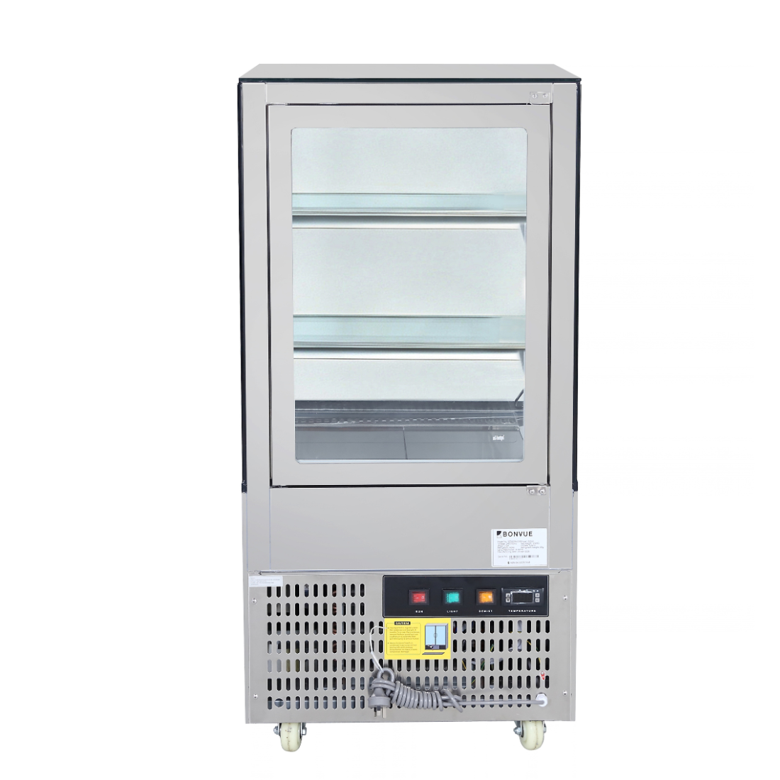 Image of Bonvue SC060FA-2XB Deluxe 600mm Square Glass Cake Display Cabinet