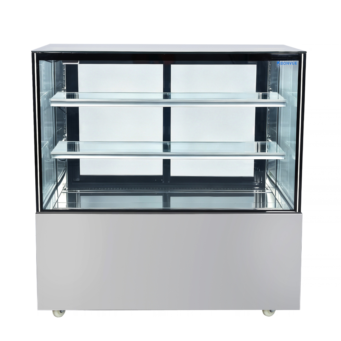 Image of Bonvue SC120FA-2XB Deluxe 1200mm Square Glass Cake Display Cabinet