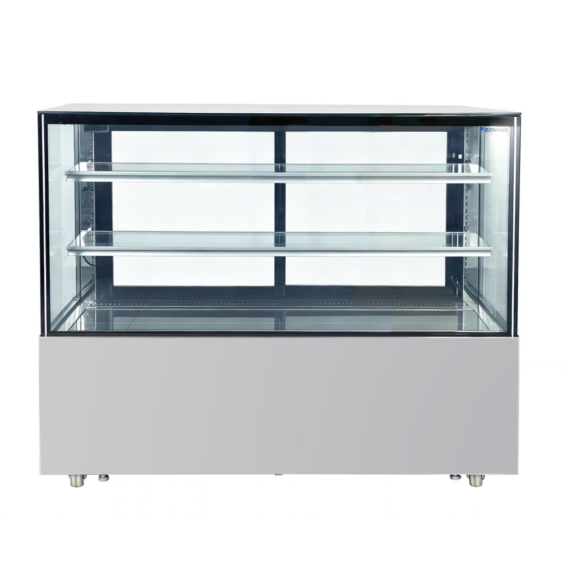 Image of Bonvue SC150FA-2XB Deluxe 1500mm Square Glass Cake Display Cabinet