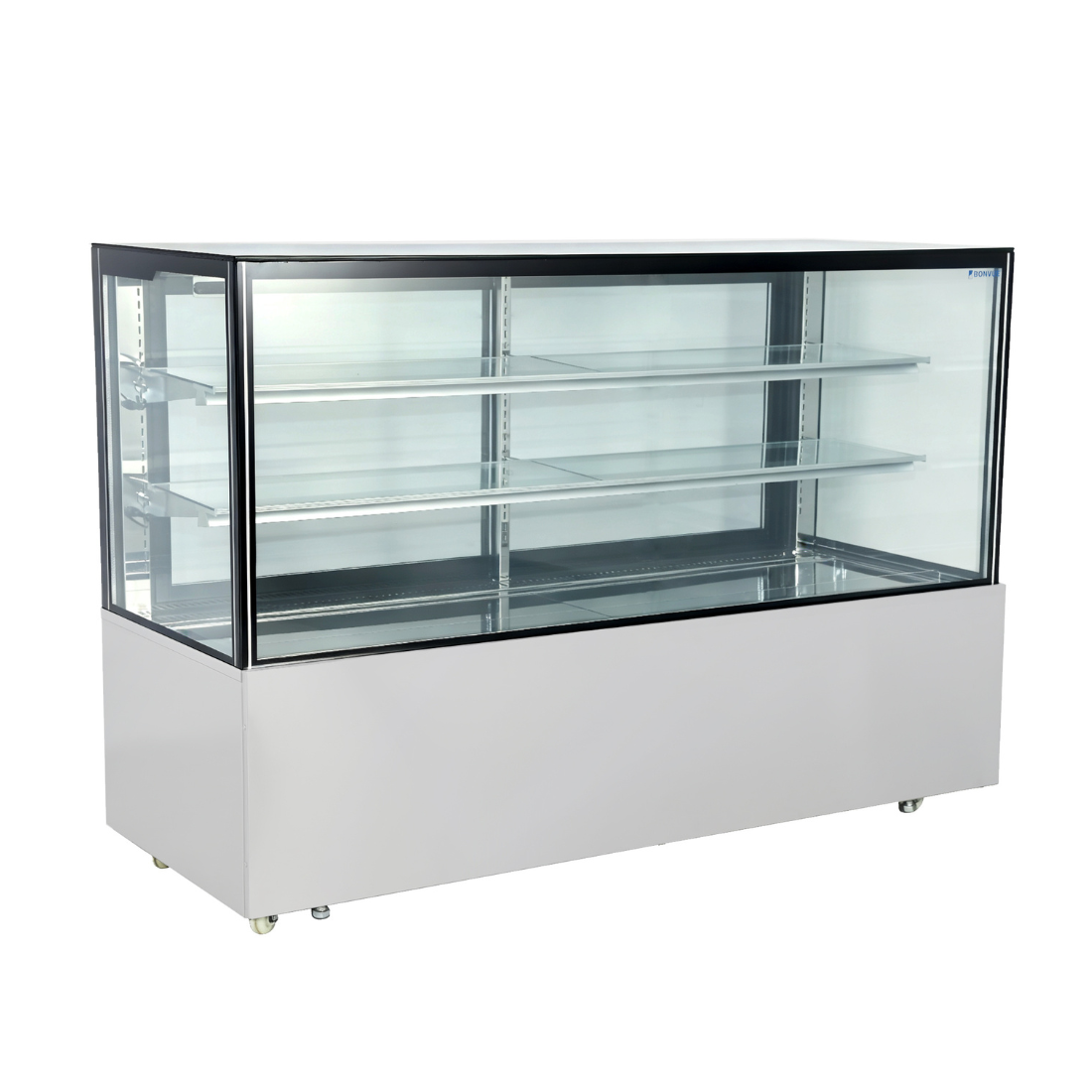 Image of Bonvue SC180FA-2XB Deluxe 1800mm Square Glass Cake Display Cabinet