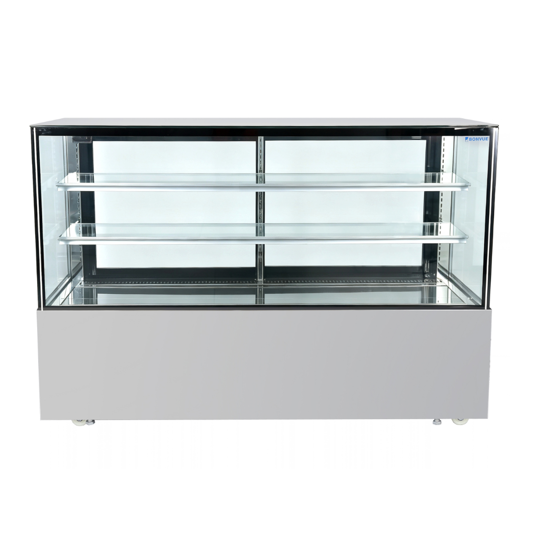 Image of Bonvue SC180FA-2XB Deluxe 1800mm Square Glass Cake Display Cabinet