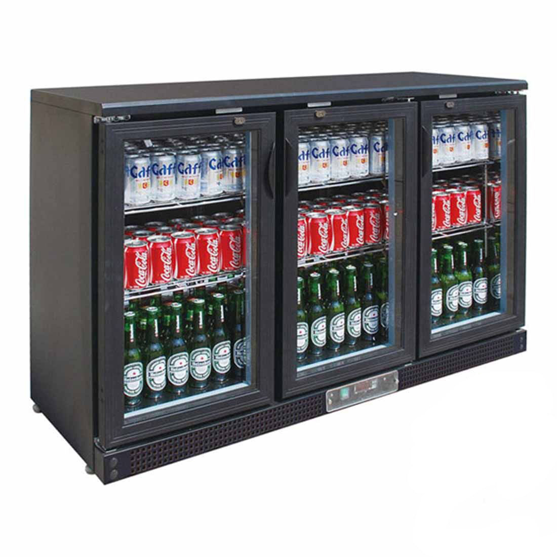 Image of Thermaster SC316G Three Door Drink Bar Fridge/Cooler