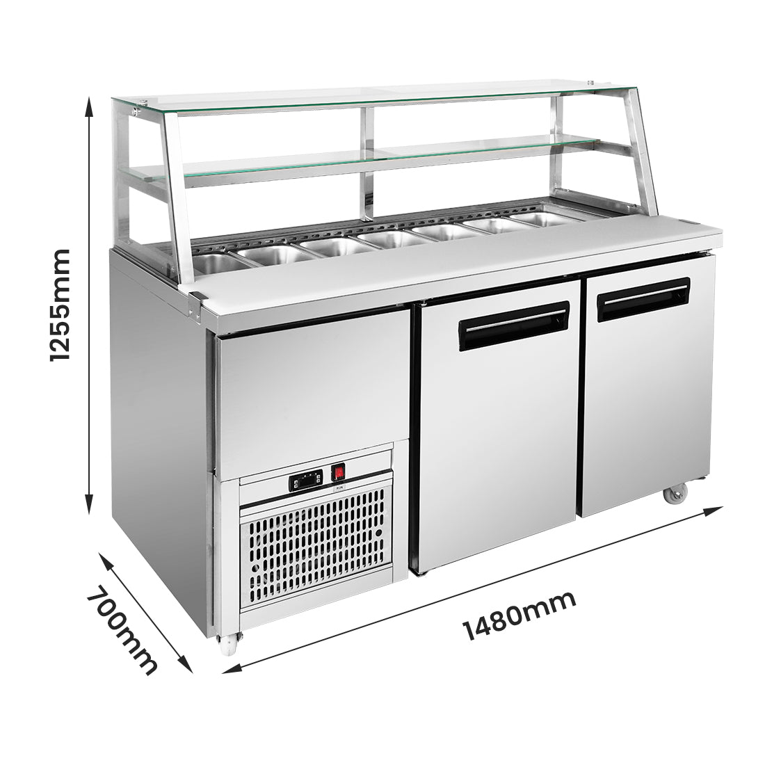 Image of Thermaster SCB/15 two door Deluxe Sandwich Bar