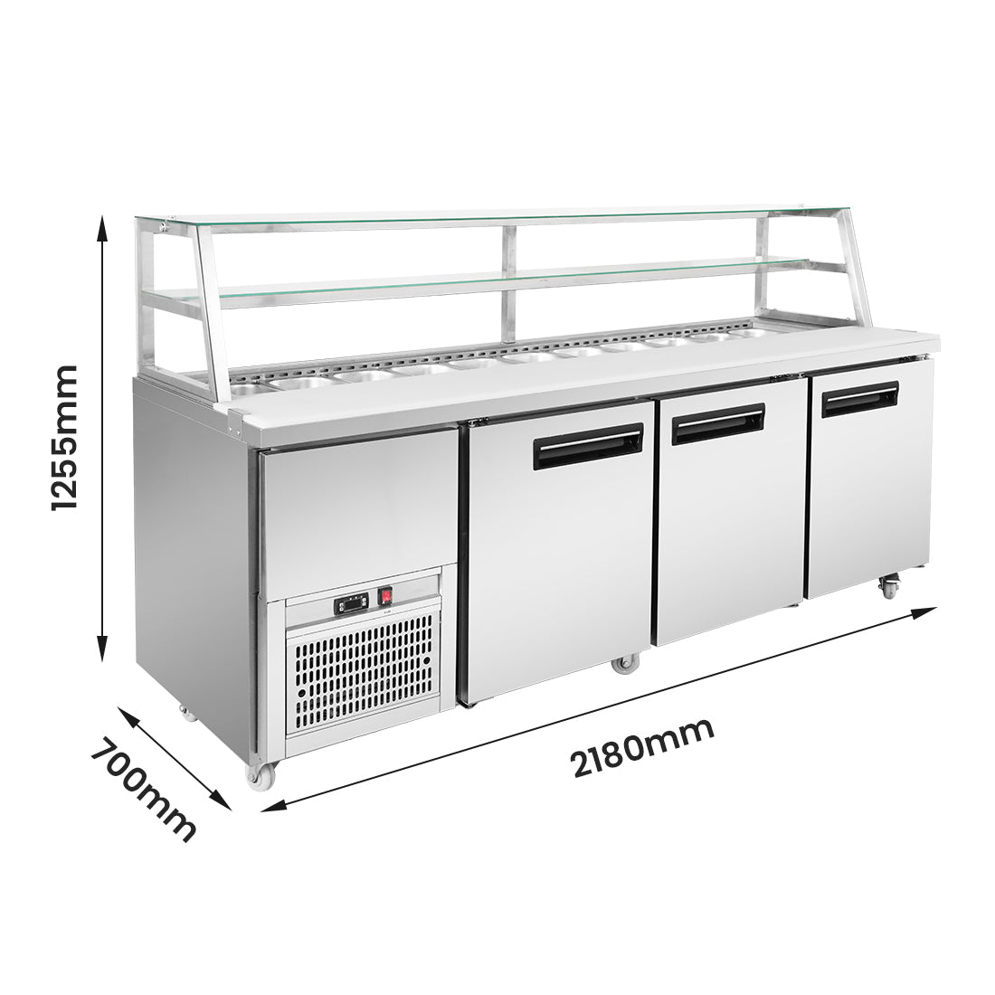 Image of Thermaster SCB/21 three door DELUXE Sandwich Bar