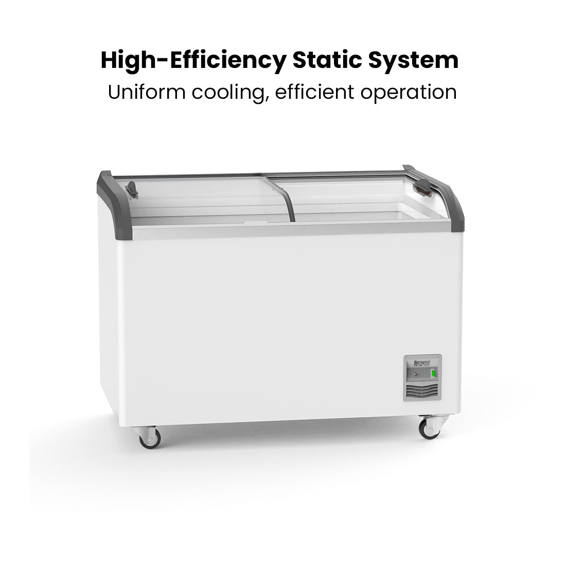 Image of Thermaster SD-406K Heavy Duty Supermarket Glass Sliding Lid Freezers 406L
