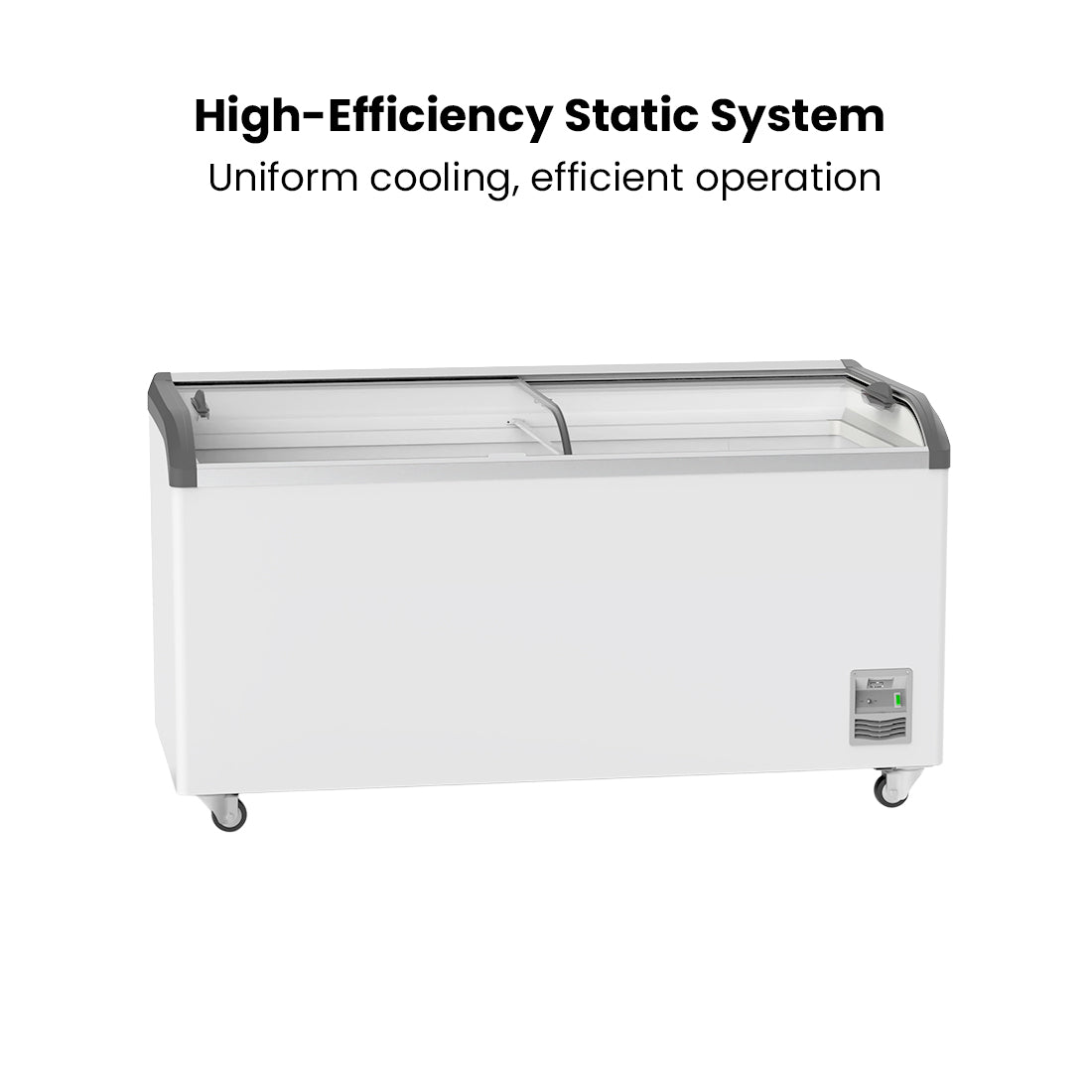 Image of Thermaster SD-576K Heavy Duty Supermarket Glass Sliding Lid Freezers 576L