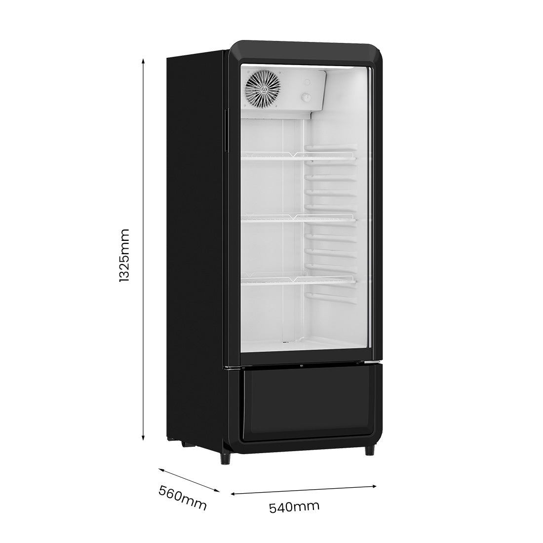 Image of Thermaster SDC-178B Upright Glass Door Beverage Fridge