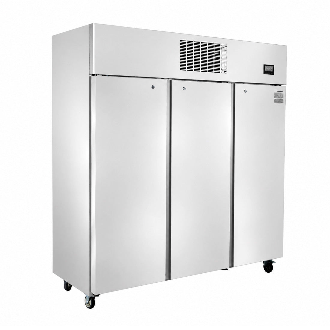 Image of Thermaster 1500L Full-Width Three Solid Door Upright Fridge — SFWC1500