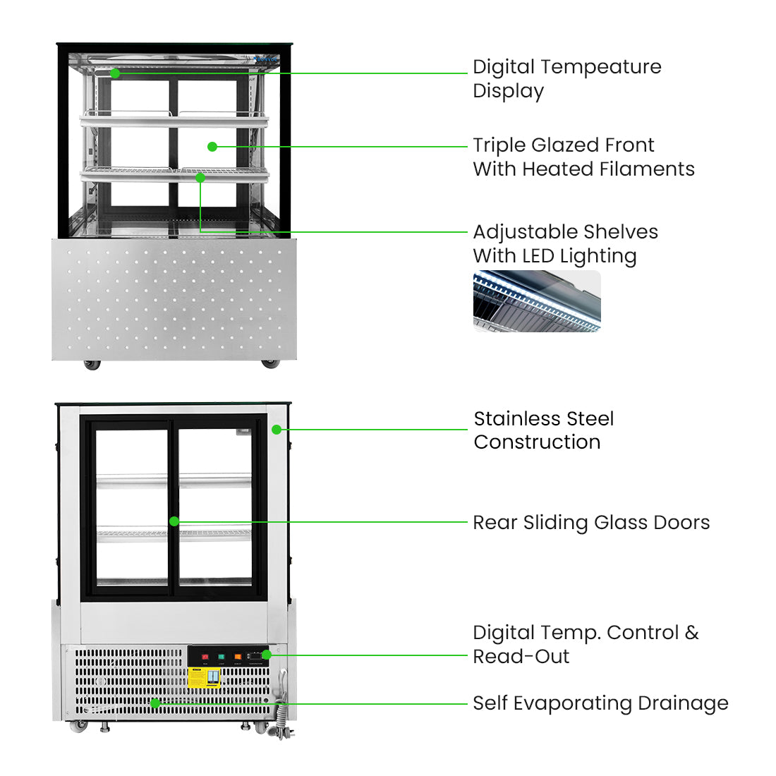 Image of Bonvue SG090FA-2XB Chilled Food Display