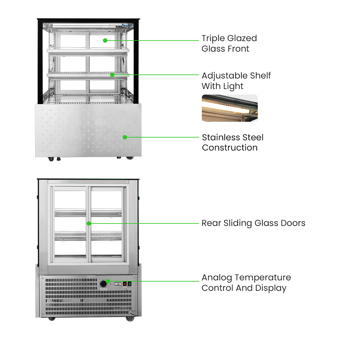 Image of Bonvue SG090FE-2XB Heated Food Display