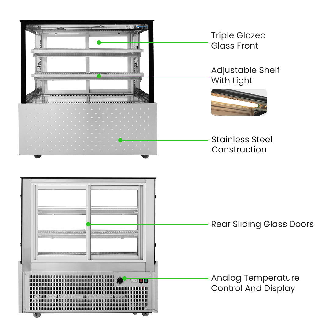 Image of Bonvue SG120FE-2XB Heated Food Display