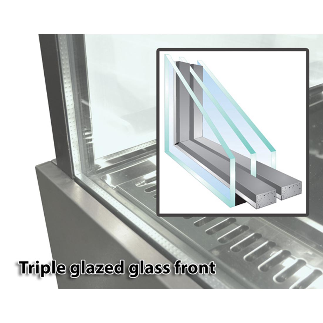 Image of Bonvue SG120FE-2XB Heated Food Display