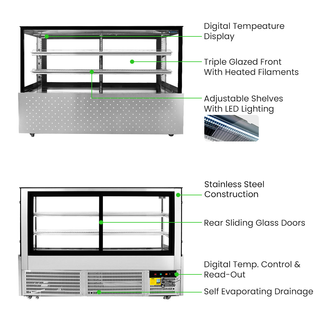 Image of Bonvue SG180FA-2XB Chilled Food Display