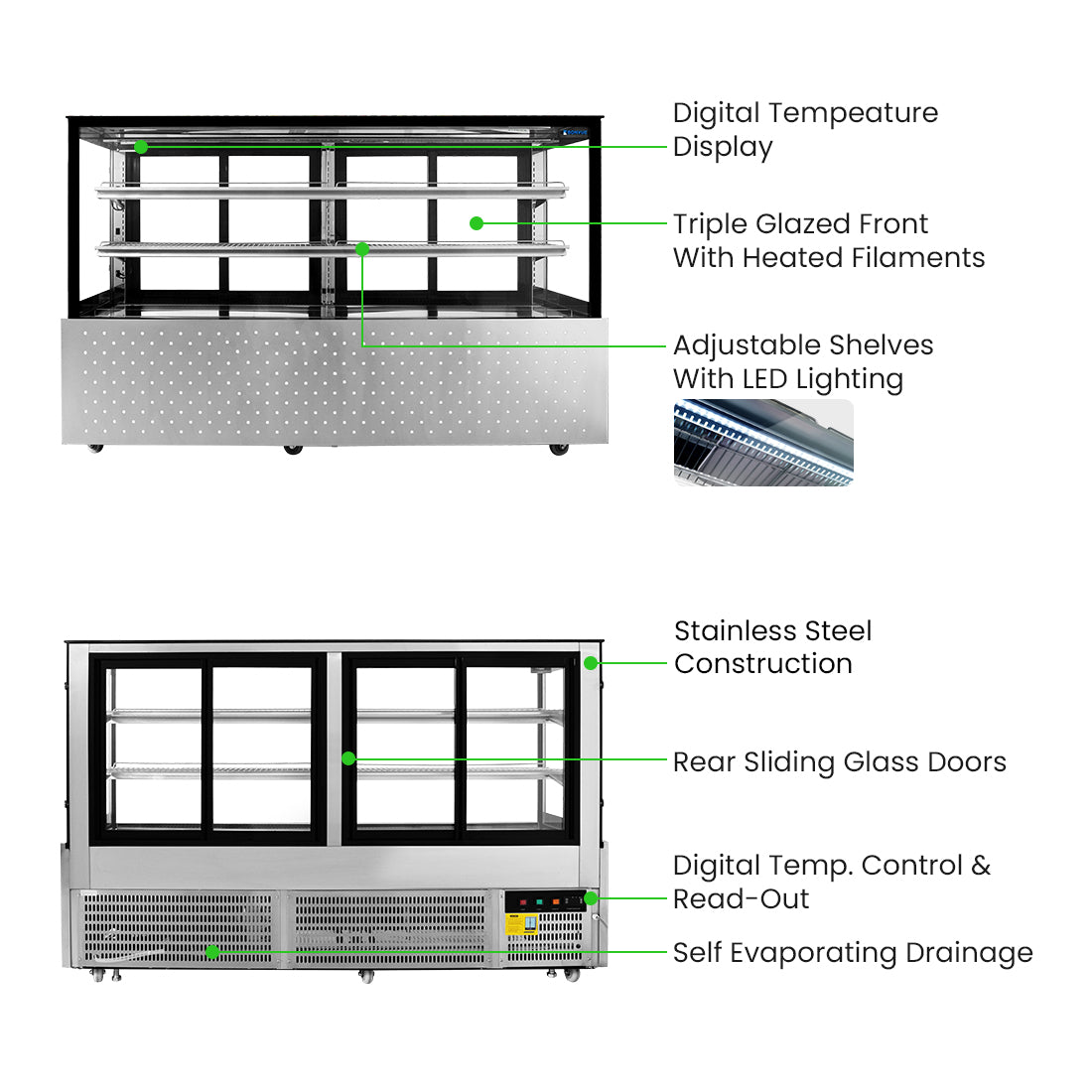 Image of Bonvue SG200FA-2XB Chilled Food Display