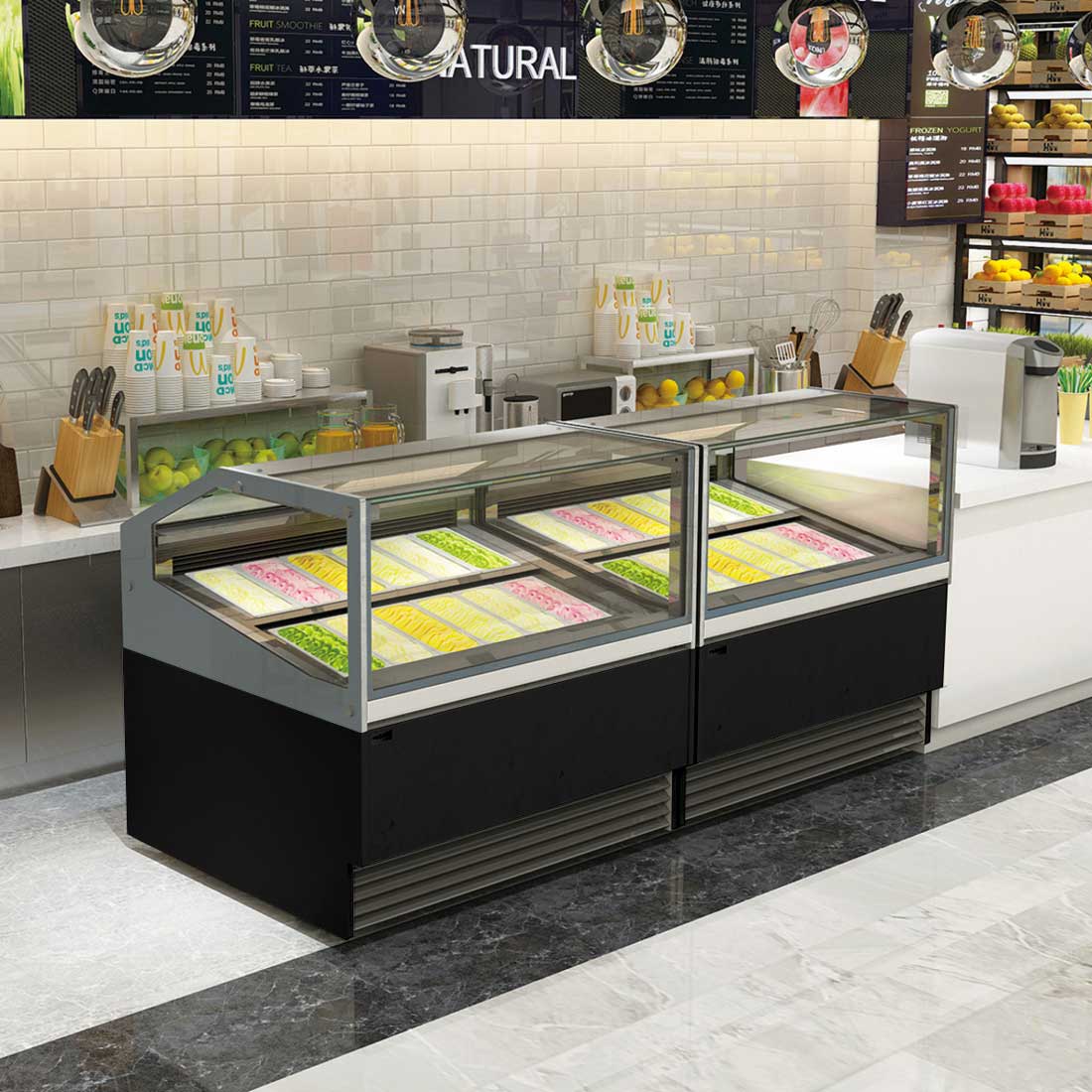 Image of Bonvue SGD-12B Gelato / Ice Cream Display Showcase