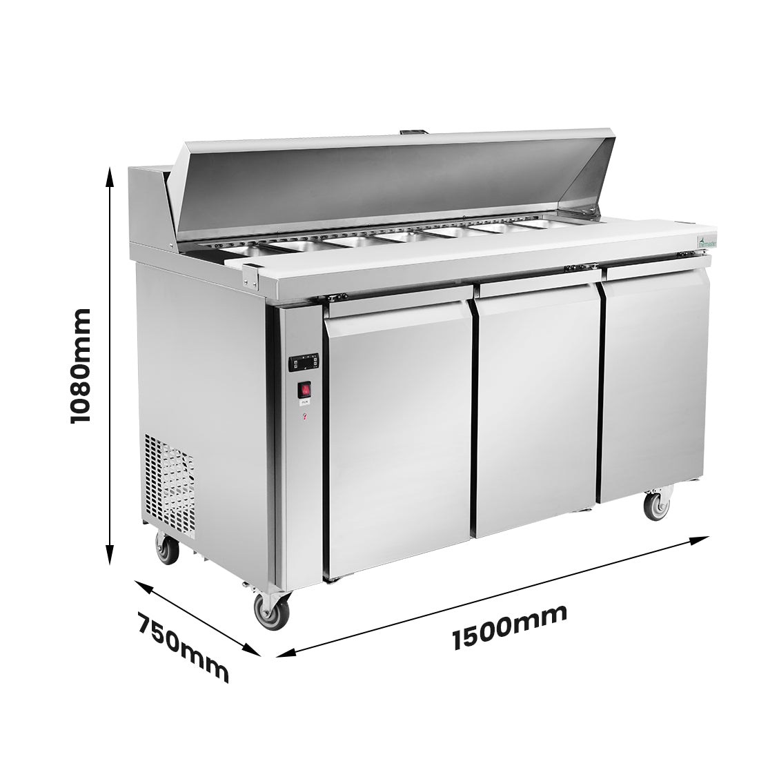 Image of Thermaster SLB150 three door Sandwich Bar