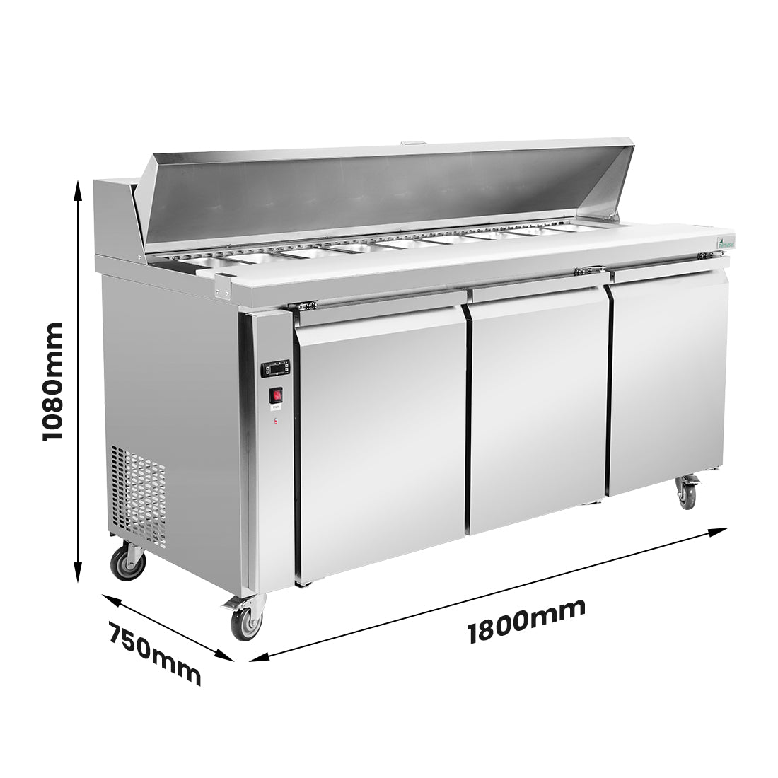 Image of Thermaster SLB180 three large door Sandwich Bar