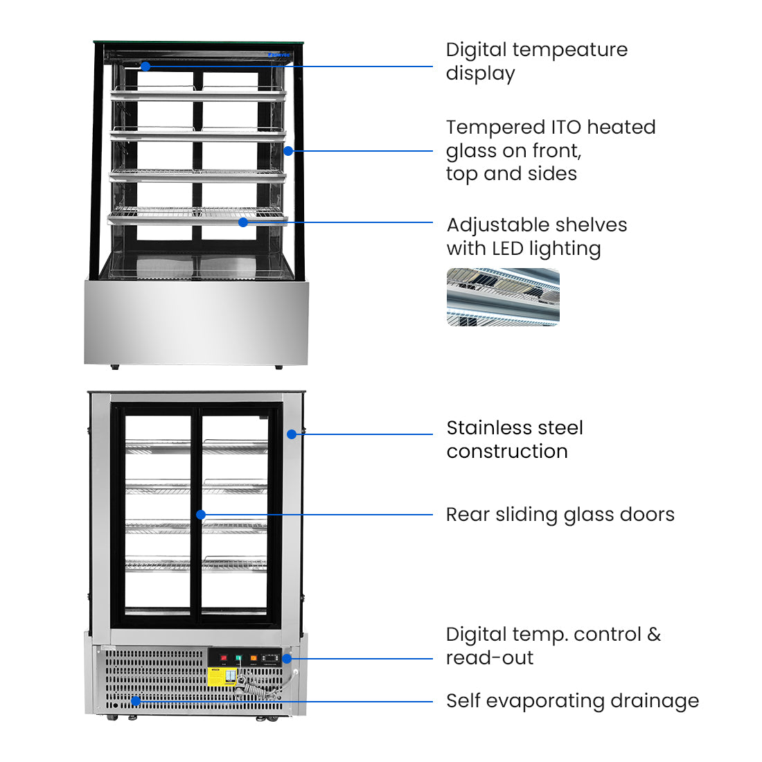 Image of Bonvue SLP830C Deluxe Chilled Display Cabinet