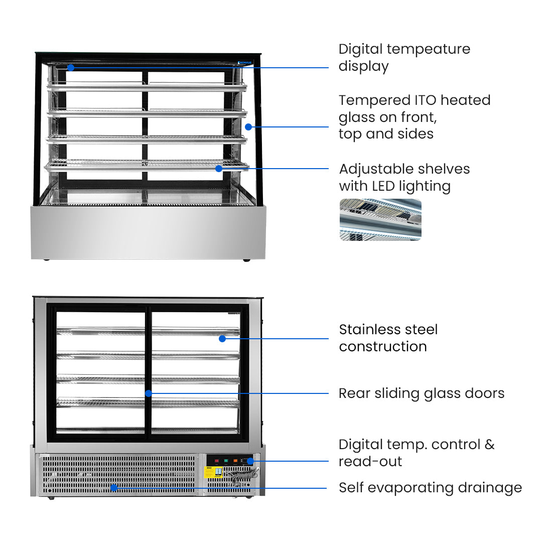 Image of Bonvue SLP850C Deluxe Chilled Display Cabinet
