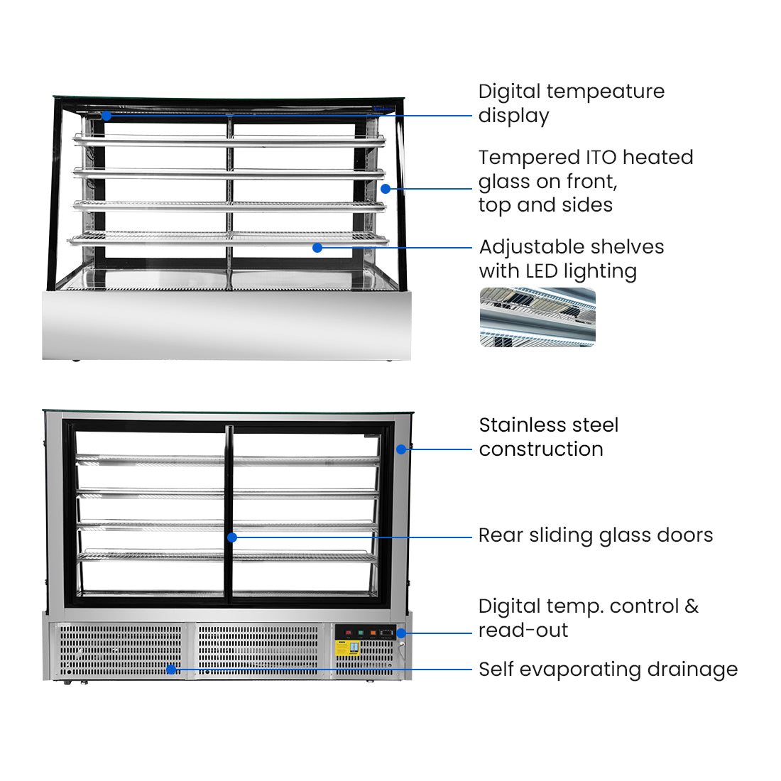 Image of Bonvue SLP860C Deluxe Chilled Display Cabinet