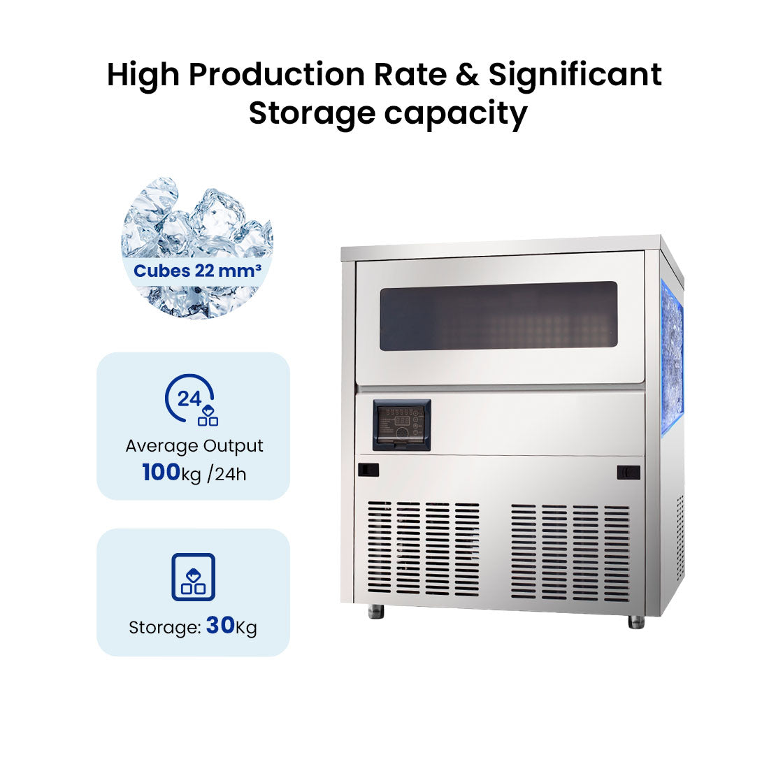 Image of Blizzard SN-101B Under Bench Ice Maker - Air Cooled