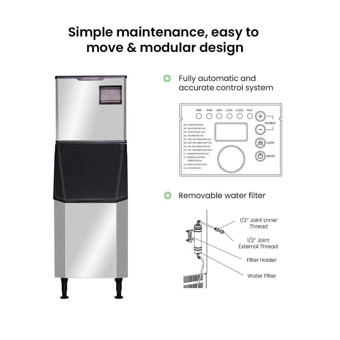 Image of Blizzard SN-145C Professional Ice Maker