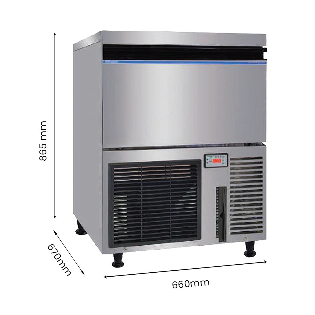 Image of Blizzard SN-200P Premium Under-Counter Ice Maker Large Cube Ice