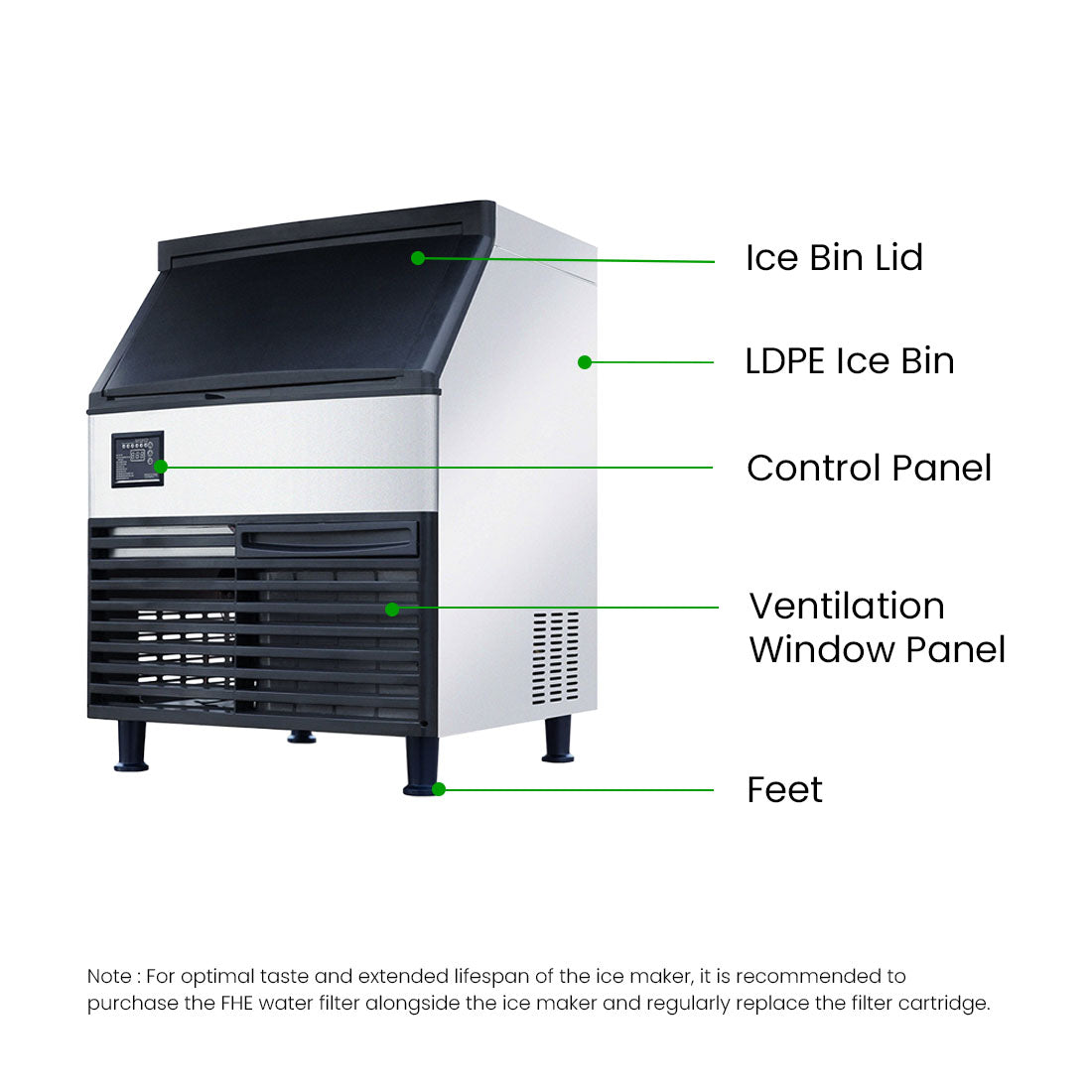 Image of Blizzard SN-210P Ice Maker Air Cooled