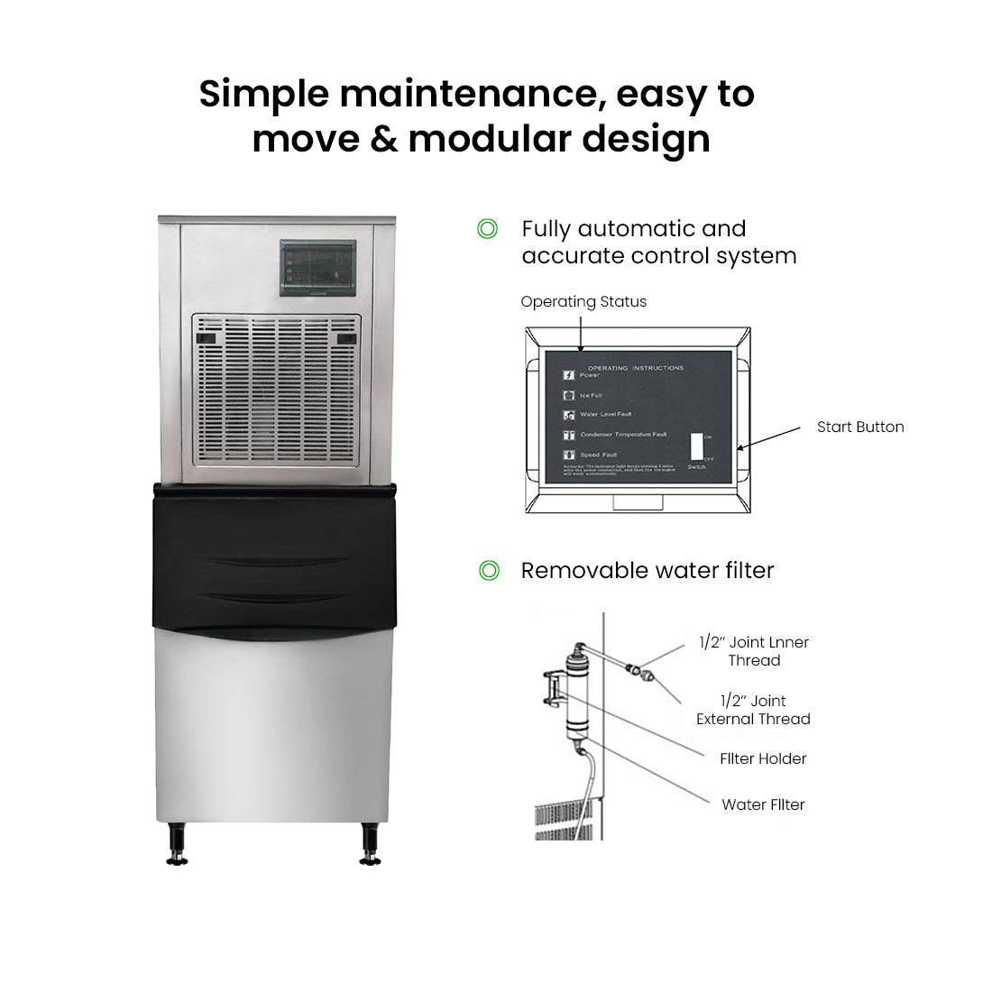 Image of Blizzard SN-258F Granular Ice Maker 250Kg