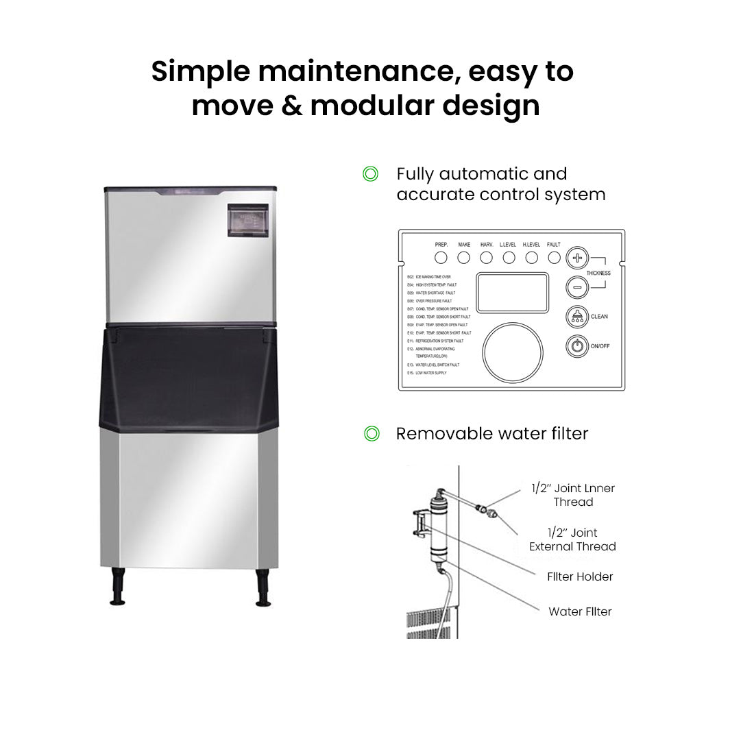 Image of Blizzard Professional Ice Maker SN-280C