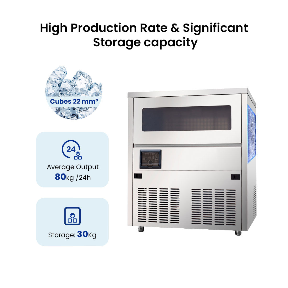Image of Blizzard SN-81B Under Bench Ice Maker Air Cooled