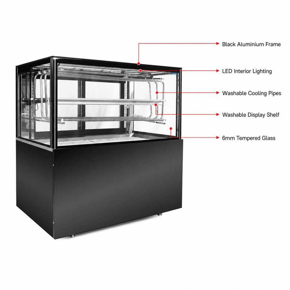 Image of Bonvue SSD090-2XB premium Static Cooling Sushi Display Cabinet