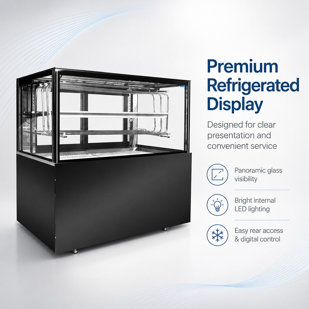 Image of Bonvue SSD090-2XB premium Static Cooling Sushi Display Cabinet