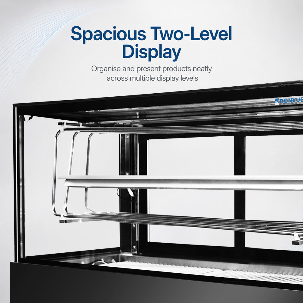 Image of Bonvue SSD090-2XB premium Static Cooling Sushi Display Cabinet