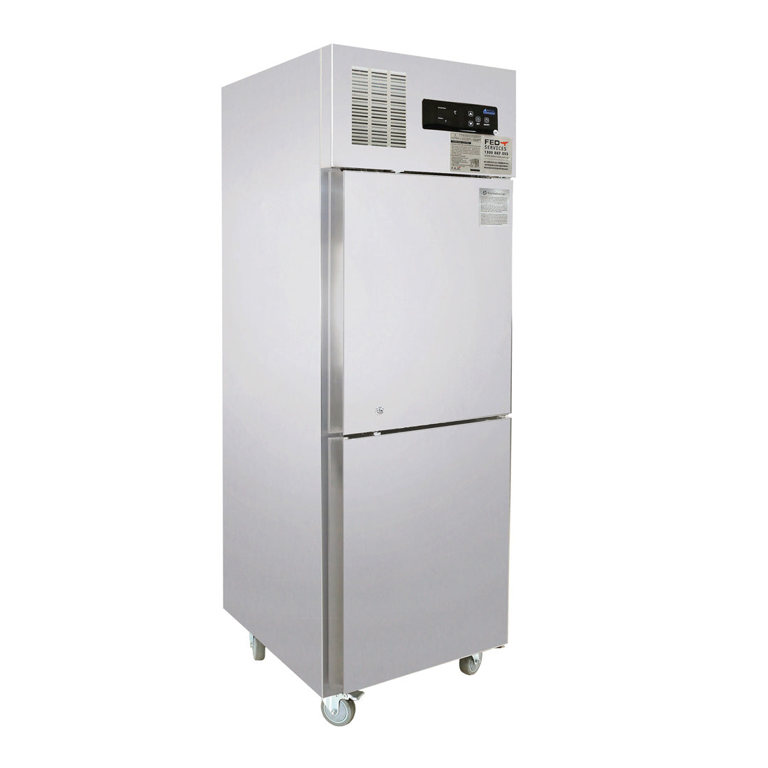 Image of Thermaster SUC500 TROPICAL Thermaster 2 x Half door SS Fridge