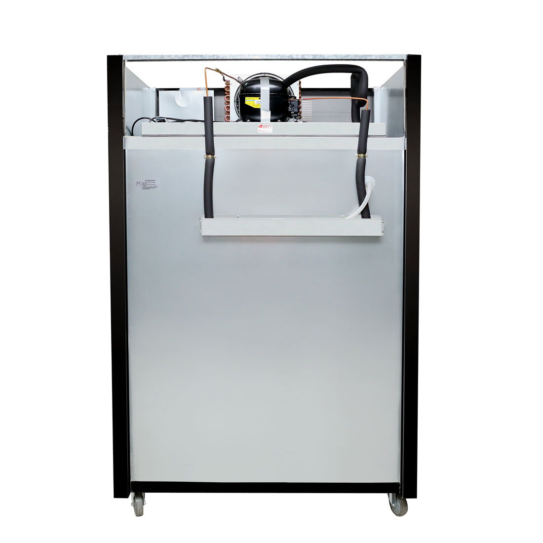 Image of Thermaster SUCG1000B Double Door Upright Display Fridge (Black)
