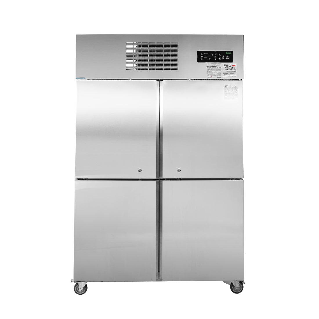Image of Thermaster SUF1000 TROPICAL Thermaster 4 x Half door SS Freezer